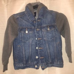 Gap Blue Jean Jacket with hood